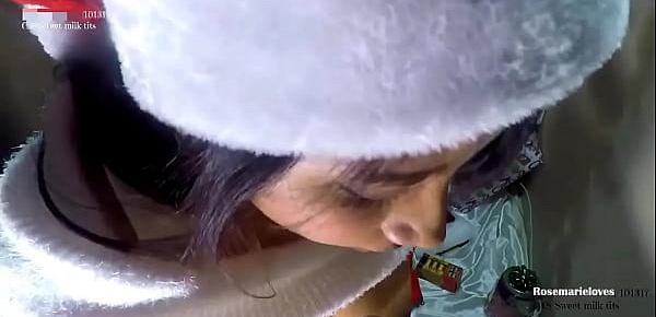  All son wants for Christmas is Mrs. Claus HD. BJ,Tit fuck,POV fucking,doggy styl